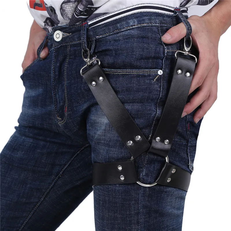 MSemis Unisex Harness Men Bondage Punk Faux Leather Adjustable Harness Cage Thigh Leg Garters Belt Suspenders for Women Hoder
MSemis Unisex Harness Men Bondage Punk Faux Leather Adjustable Harness Cage Thigh Leg Garters Belt Suspenders for Women Hoder
