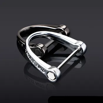 New Car Keychain Thick Rod Classic D Shape Horseshoe Key Holder Car Interior Accessories Key Wallet Car-styling Tools
New Car Keychain Thick Rod Classic D Shape Horseshoe Key Holder Car Interior Accessories Key Wallet Car-styling Tools