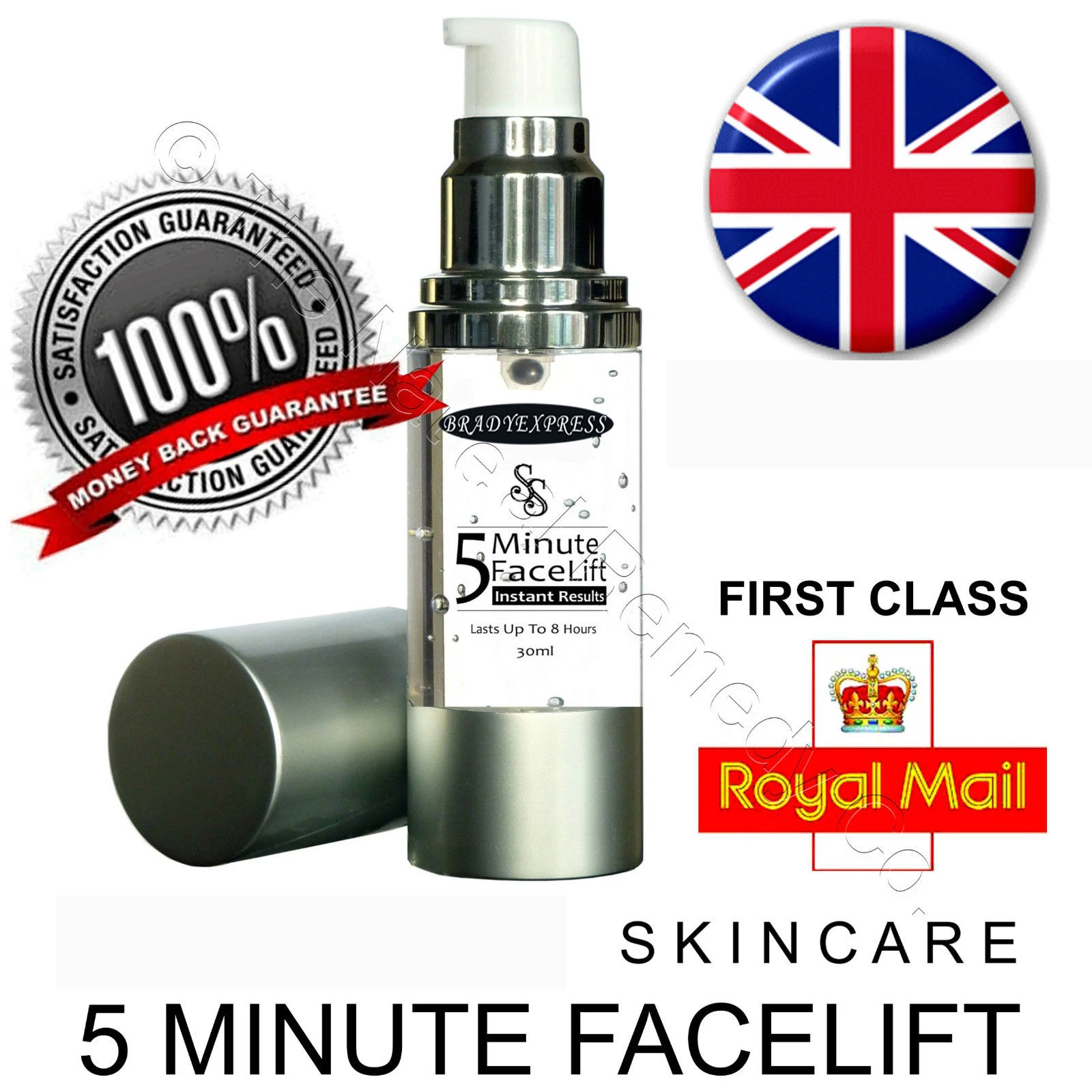 5 Minute Instant Facelift Skin Tighten Anti-Ageing Wrinkle Serum HYALURONIC ACID Free Shipping
5 Minute Instant Facelift Skin Tighten Anti-Ageing Wrinkle Serum HYALURONIC ACID Free Shipping