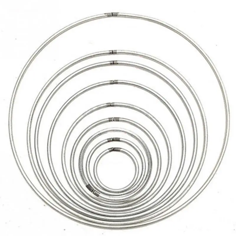 1Pcs Multi-size Simple Round Silver Metallic Metal Hoop Ring For DIY Manual Handmade Wicker Crafts Tool Material Accessories
1Pcs Multi-size Simple Round Silver Metallic Metal Hoop Ring For DIY Manual Handmade Wicker Crafts Tool Material Accessories