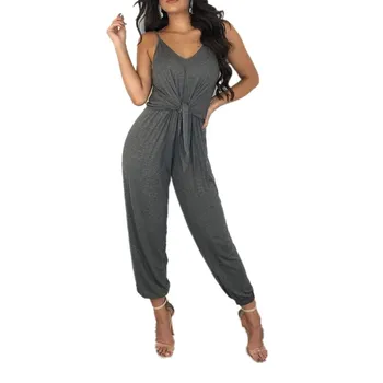 Summer V Neck Jumpsuit Sexy Cross Loose Rompers Womens Strap Casual Front Bow Haren Trousers Jumpsuits
Summer V Neck Jumpsuit Sexy Cross Loose Rompers Womens Strap Casual Front Bow Haren Trousers Jumpsuits
