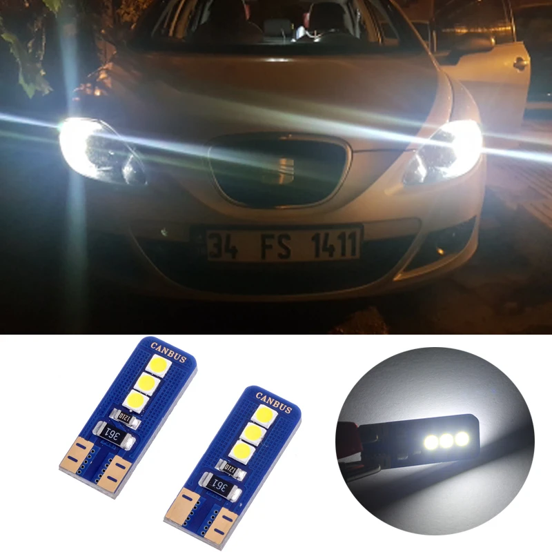 2PCS W5W Led T10 Car Light Parking Lamp Reading Dome Bulbs For Seat Ibiza Leon 1 2 3 MK3 FR Cordoba Arosa Alhambra Altea Exeo
2PCS W5W Led T10 Car Light Parking Lamp Reading Dome Bulbs For Seat Ibiza Leon 1 2 3 MK3 FR Cordoba Arosa Alhambra Altea Exeo