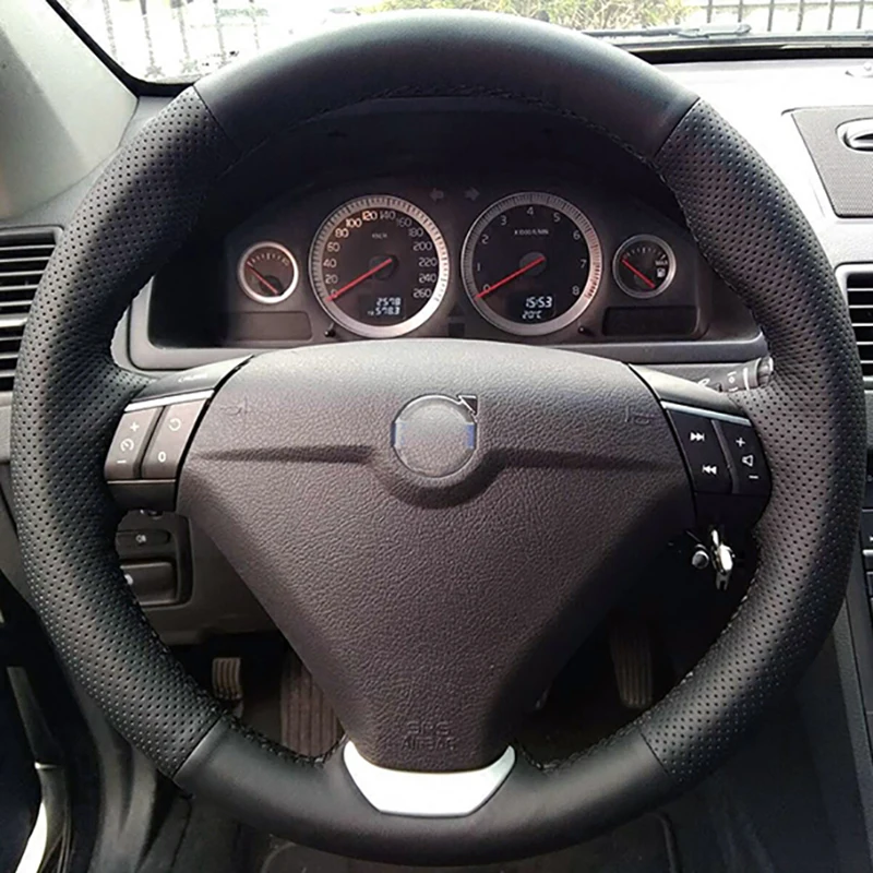 High Quality cowhide Top Layer Leather handmade Sewing Steering wheel covers protect For Volvo S60 XC70 XC80 XC90
High Quality cowhide Top Layer Leather handmade Sewing Steering wheel covers protect For Volvo S60 XC70 XC80 XC90