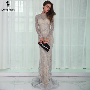 Missord 2017 Sexy O Neck Long Sleeve Pattern Glitter Women Slim Maxi Elegant Dress FT8581
Missord 2017 Sexy O Neck Long Sleeve Pattern Glitter Women Slim Maxi Elegant Dress FT8581