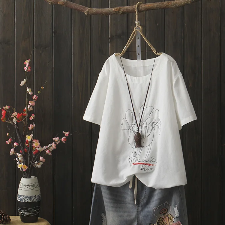 KYQIAO roupa feminina womens tops and blouses female summer Japanese style brief o neck white letters embroidery shirt
KYQIAO roupa feminina womens tops and blouses female summer Japanese style brief o neck white letters embroidery shirt