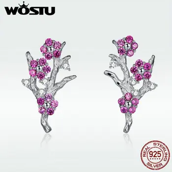 WOSTU Classic 100% 925 Sterling Silver Plum Blossom Flower Stud Earrings For Women Wedding Party Korean Fashion Jewelry DAE040
WOSTU Classic 100% 925 Sterling Silver Plum Blossom Flower Stud Earrings For Women Wedding Party Korean Fashion Jewelry DAE040