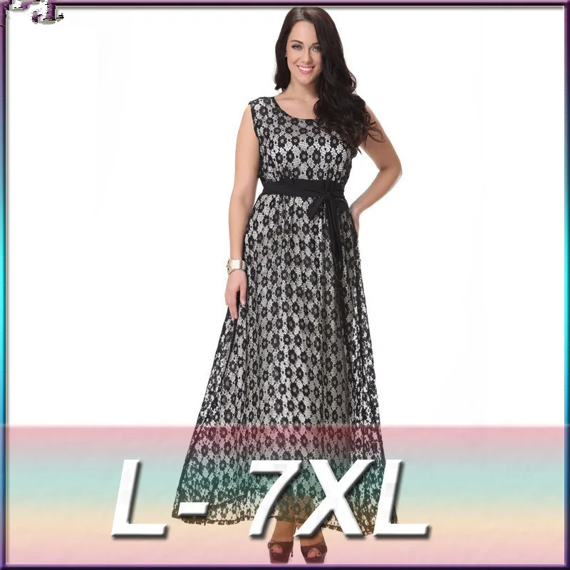Sexy 2019 Women ukraine Elegant Lace Party Dress Big Large Sizes Black Sexy Maxi Long Dresses Plus Size 6XL 7XL tunique femme
Sexy 2019 Women ukraine Elegant Lace Party Dress Big Large Sizes Black Sexy Maxi Long Dresses Plus Size 6XL 7XL tunique femme