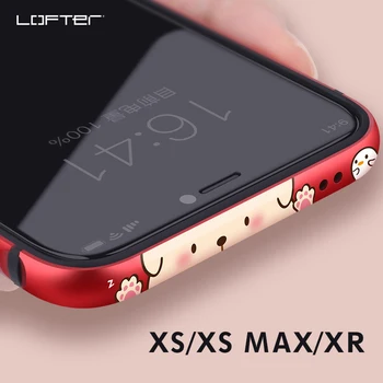 LOFTER Aluminum Bumper for iPhone XR Case Cute Cartoon Coque Shockproof Frame Cover for iPhone XS MAX Protective Border Case
LOFTER Aluminum Bumper for iPhone XR Case Cute Cartoon Coque Shockproof Frame Cover for iPhone XS MAX Protective Border Case
