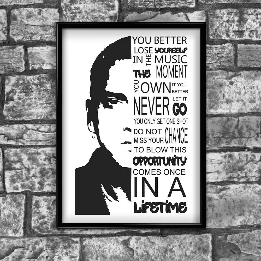 N2238 Motivational Inspirational Positive Thoughts Quote Eminem Wall Sticker Silk Fabric Poster Art Indoor Decor Bright
N2238 Motivational Inspirational Positive Thoughts Quote Eminem Wall Sticker Silk Fabric Poster Art Indoor Decor Bright