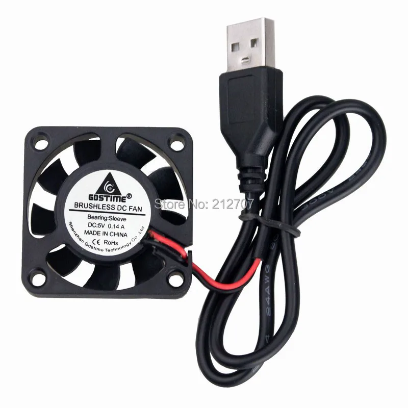 5 шт./лот Gdstime 4 см 40x40x10 мм 40 мм 5 в USB 2-контактный разъем 4010S DC вентилятор охлаждения
5 шт./лот Gdstime 4 см 40x40x10 мм 40 мм 5 в USB 2-контактный разъем 4010S DC вентилятор охлаждения