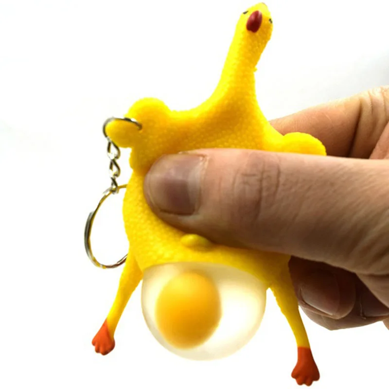 Funny Keychain Laying Egg Tricky Relief Chicken Key Chian Stress Squeeze Chicken and Eggs Funny Chicken Key Decoration
Funny Keychain Laying Egg Tricky Relief Chicken Key Chian Stress Squeeze Chicken and Eggs Funny Chicken Key Decoration