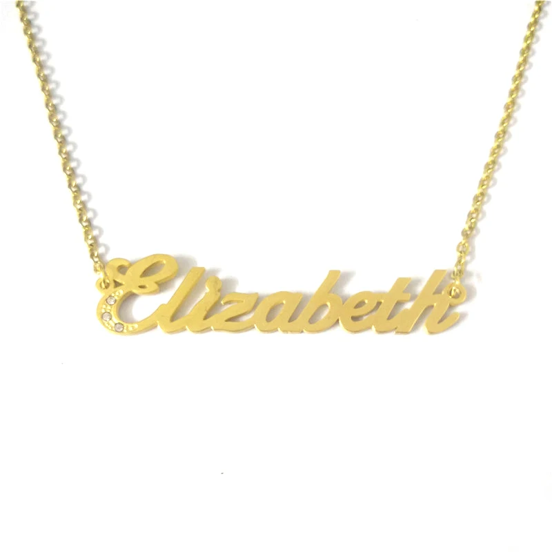 FairLadyHood 2018 Custom Personalized Name Necklaces Elizabeth Pendants Necklace Women Men Gold Choker Necklace Bridesmaid Gift
FairLadyHood 2018 Custom Personalized Name Necklaces Elizabeth Pendants Necklace Women Men Gold Choker Necklace Bridesmaid Gift