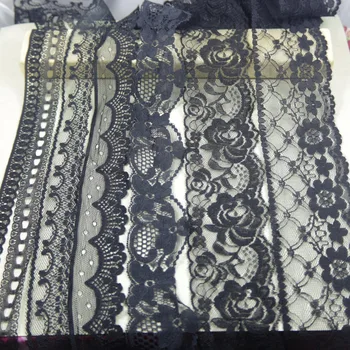10 yards/lot black non-Elastic non-Stretch Lace trim DIY headband sewing garment accessories
10 yards/lot black non-Elastic non-Stretch Lace trim DIY headband sewing garment accessories