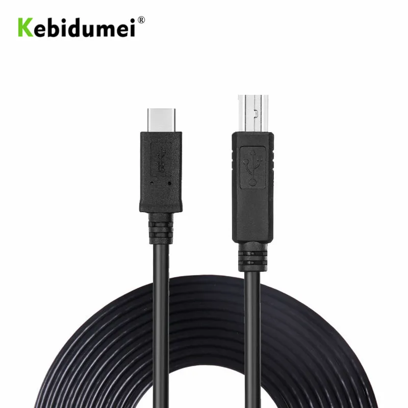 Kebidumei Newest USB-C USB 3.1 Type C Male Connector to USB 2.0 B Type Male Data Cable for Cell Phone Macbook Laptop Printer
Kebidumei Newest USB-C USB 3.1 Type C Male Connector to USB 2.0 B Type Male Data Cable for Cell Phone Macbook Laptop Printer