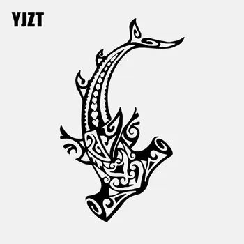 YJZT 9.8CM*16.1CM Vinyl Decal Car Sticker Hammerhead Shark Fish Tribal Pattern Black/Silver C24-0609
YJZT 9.8CM*16.1CM Vinyl Decal Car Sticker Hammerhead Shark Fish Tribal Pattern Black/Silver C24-0609