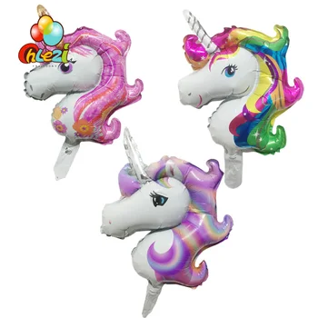 CHLEZI 50pcs Mini Rainbow Unicorn Foil Balloons Birthday Christmas Party decorations Supplies Baby Shower horse globos Wholesale
CHLEZI 50pcs Mini Rainbow Unicorn Foil Balloons Birthday Christmas Party decorations Supplies Baby Shower horse globos Wholesale
