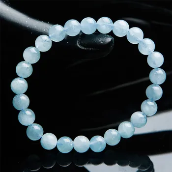 Genuine Natural Blue Aquamarine Bracelet Women Female Stretch Round Bead 7mm Crystal Bracelet Fashion Healing Stone
Genuine Natural Blue Aquamarine Bracelet Women Female Stretch Round Bead 7mm Crystal Bracelet Fashion Healing Stone