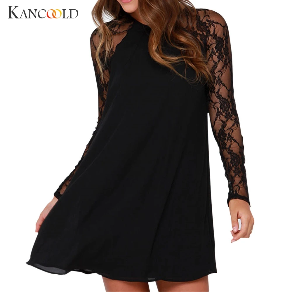 KANCOOLD Dress Fashion Women Ladies Lace Chiffon Above Knee Mini Dress Loose Party Mini A-Line O-Neck Sexy Dress women 2018DEC4
KANCOOLD Dress Fashion Women Ladies Lace Chiffon Above Knee Mini Dress Loose Party Mini A-Line O-Neck Sexy Dress women 2018DEC4