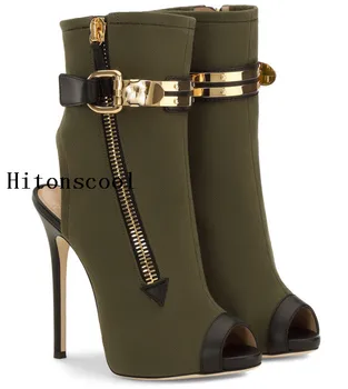 Luxury Women Peep Toe Ankle Boots High Heels Women Fashion Mujer Designer Side Zipper Runway Shoes zapatos de mujer 35-43
Luxury Women Peep Toe Ankle Boots High Heels Women Fashion Mujer Designer Side Zipper Runway Shoes zapatos de mujer 35-43