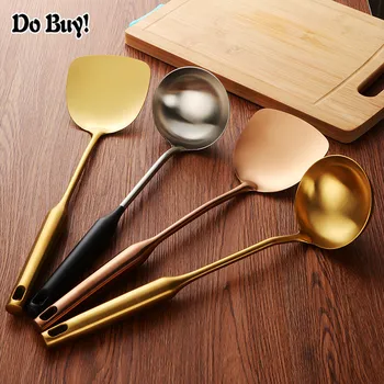 2 Pcs/set Soup Ladle Gold Ladle Spoon Thicken Stainless Steel Cooking Tool Set Long Handle Kitchen Cooking Utensil
2 Pcs/set Soup Ladle Gold Ladle Spoon Thicken Stainless Steel Cooking Tool Set Long Handle Kitchen Cooking Utensil