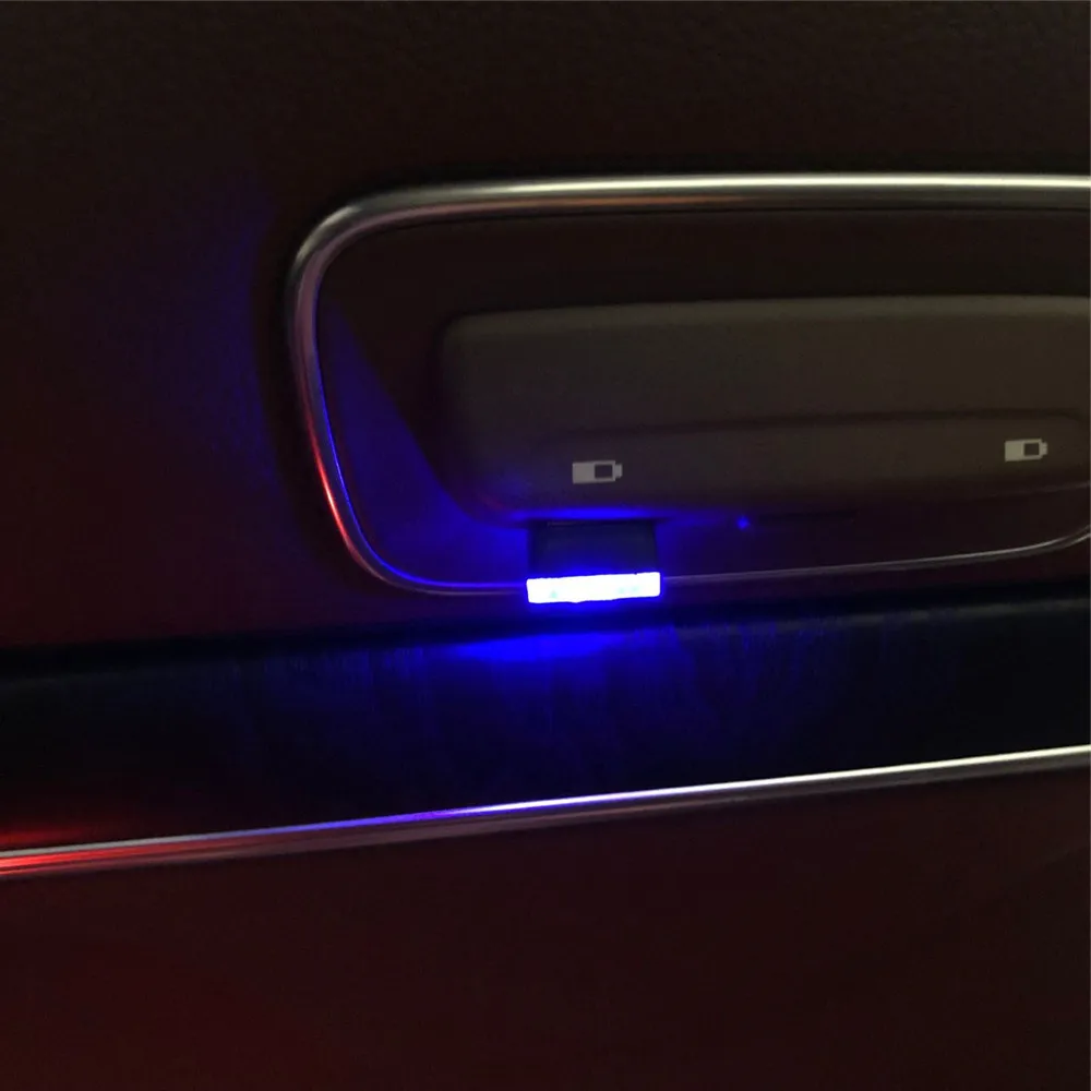 Автомобильная USB Светодиодная атмосферная лампа для Chery Tiggo Fulwin A1 A3 QQ E3 E5 G5 V7 EMGRAND EC7