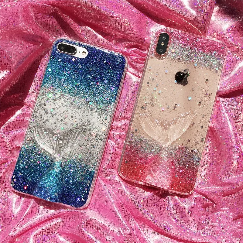 Bling Glitter Clear Silicone Cover For iPhone 6 6 S 7 8 Plus case Shining Star Mermaid Tail Phone Cases For iPhone X coque paca
Bling Glitter Clear Silicone Cover For iPhone 6 6 S 7 8 Plus case Shining Star Mermaid Tail Phone Cases For iPhone X coque paca