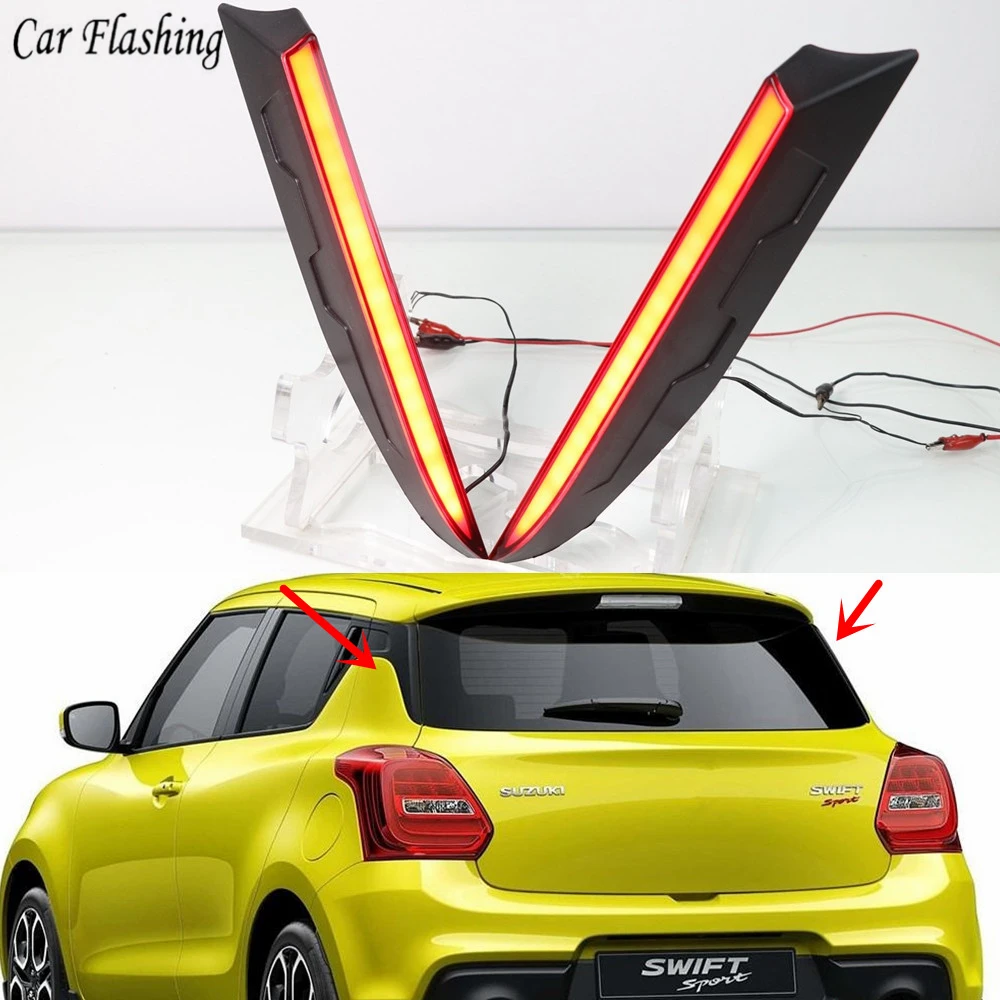 2PCS Multi-functions LED Rear Fog Lamp Pillar Light Bumper Light Warning Brake Light Decoration For Suzuki Swift 2017 2018 2019
2PCS Multi-functions LED Rear Fog Lamp Pillar Light Bumper Light Warning Brake Light Decoration For Suzuki Swift 2017 2018 2019