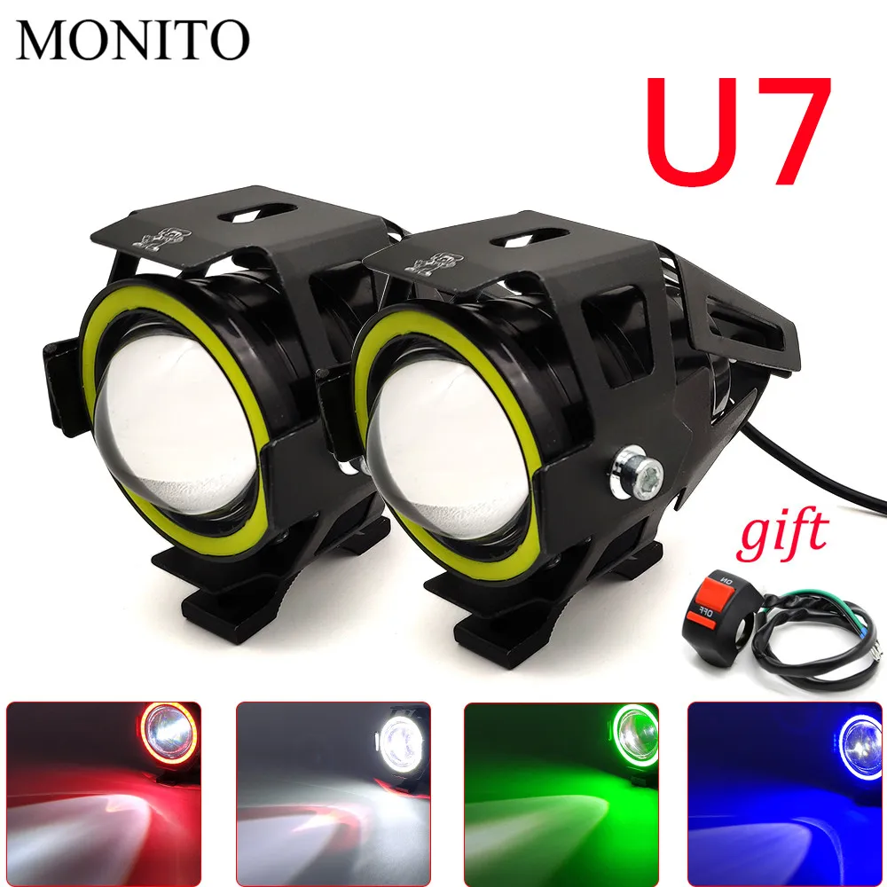 Motorcycle Headlight Angel Eyes Driving Head Lamp LED Waterproof Fog Light For YAMAHA WR 250X 250R 450F TTR 125 250 600 TTR250
Motorcycle Headlight Angel Eyes Driving Head Lamp LED Waterproof Fog Light For YAMAHA WR 250X 250R 450F TTR 125 250 600 TTR250