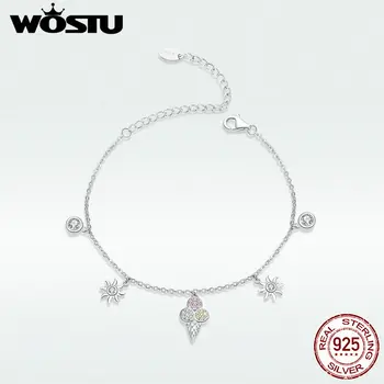 WOSTU 100% Real 925 Sterling Silver Ice Cream Bracelet Hot Fashion Cute CZ Three Lovely Colos Bracelet For Women BKB139
WOSTU 100% Real 925 Sterling Silver Ice Cream Bracelet Hot Fashion Cute CZ Three Lovely Colos Bracelet For Women BKB139