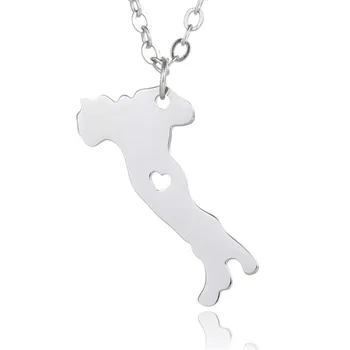 Elfin 2019 Trendy Stainless Steel Italy Map Necklace High Quality Italy Map Pendant Necklace Women Country Jewellery Gift
Elfin 2019 Trendy Stainless Steel Italy Map Necklace High Quality Italy Map Pendant Necklace Women Country Jewellery Gift
