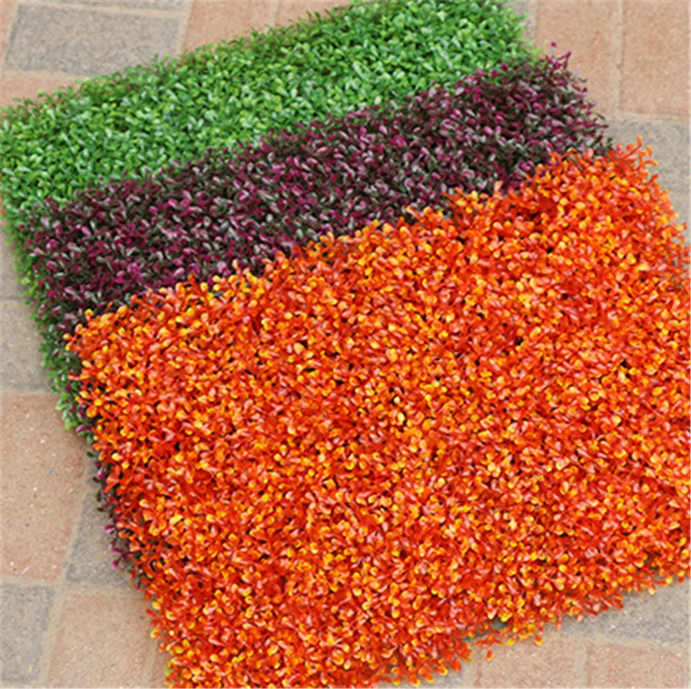 Image 40x60cm Artificial Plastic Lawn Synthetic Peanut Leaves Turf Grass Mat Garden Moss Landscape Home Decoration YW 325