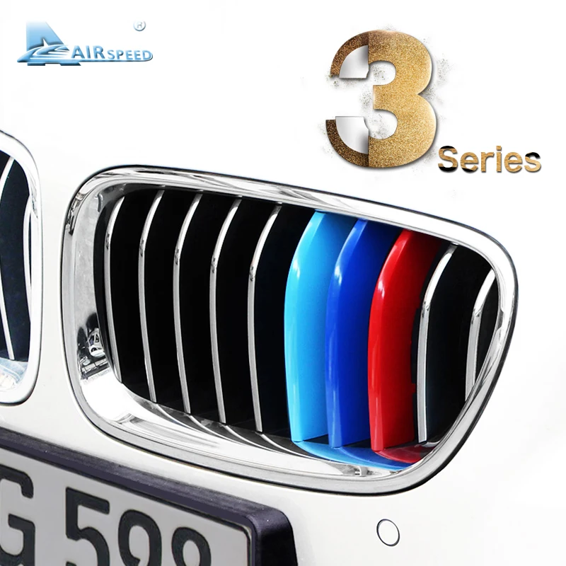 Airspeed for BMW 3 Series E90 F30 F34 3 GT 3D Car Front Grill Stripe Covers Motorsport Decoration Strips Accessories Car Styling
Airspeed for BMW 3 Series E90 F30 F34 3 GT 3D Car Front Grill Stripe Covers Motorsport Decoration Strips Accessories Car Styling
