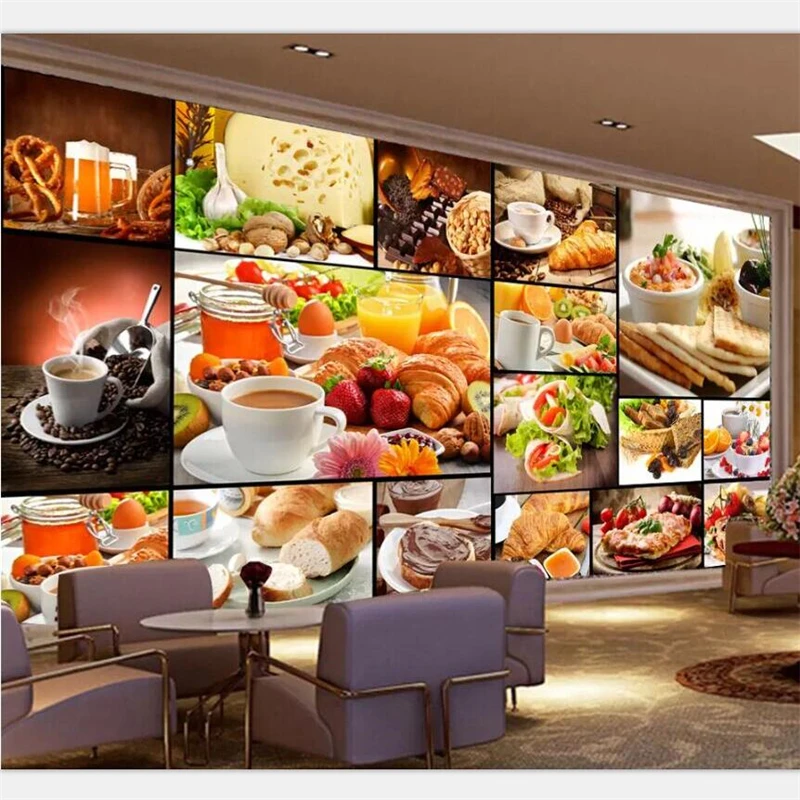beibehang Wallpaper custom large upscale European bread baking milk tea dessert shop cafe background wall papel de parede
beibehang Wallpaper custom large upscale European bread baking milk tea dessert shop cafe background wall papel de parede