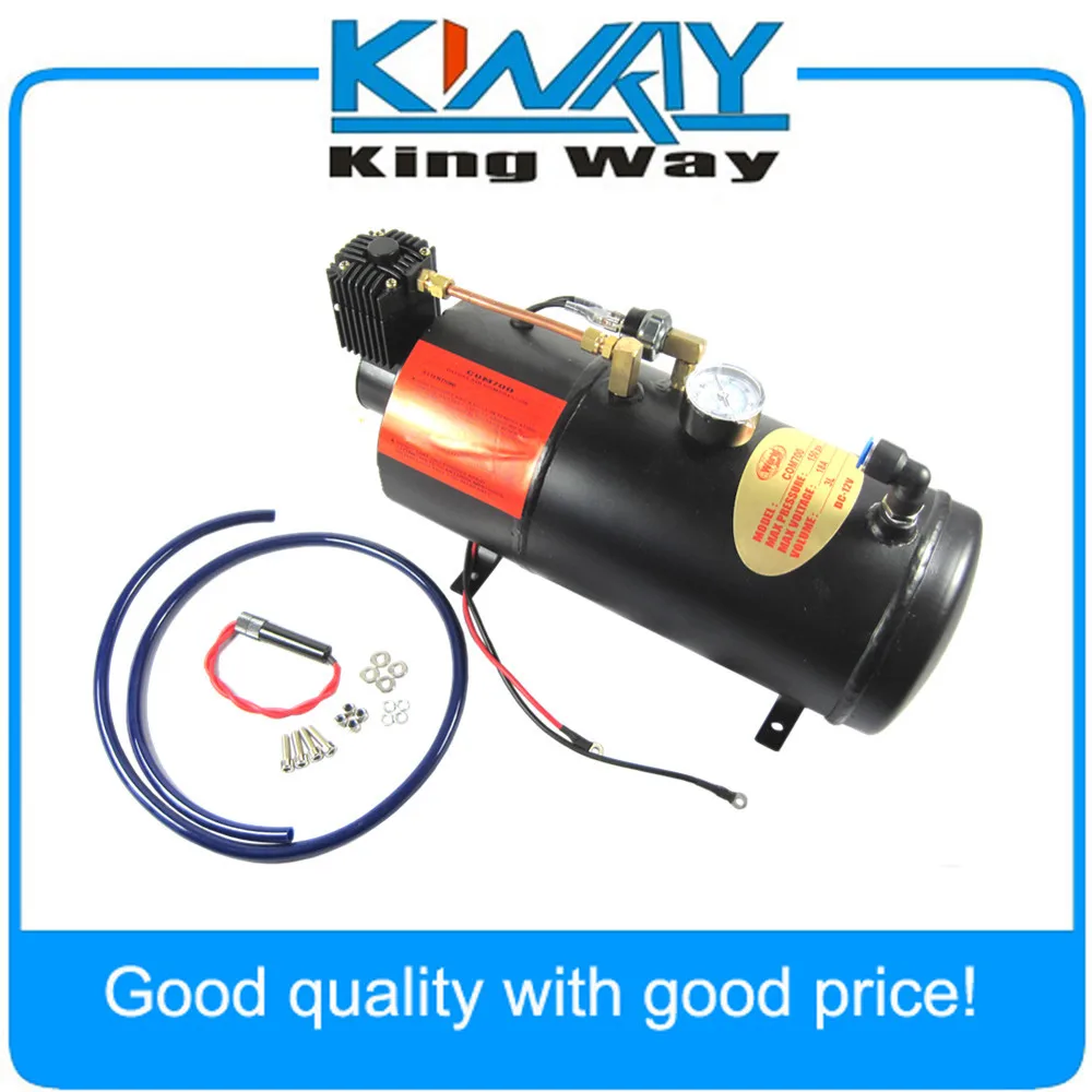 NEW Air Compressor with 3 Liter Tank for Air Horn Train Truck RV Pickup 125 PSI
NEW Air Compressor with 3 Liter Tank for Air Horn Train Truck RV Pickup 125 PSI