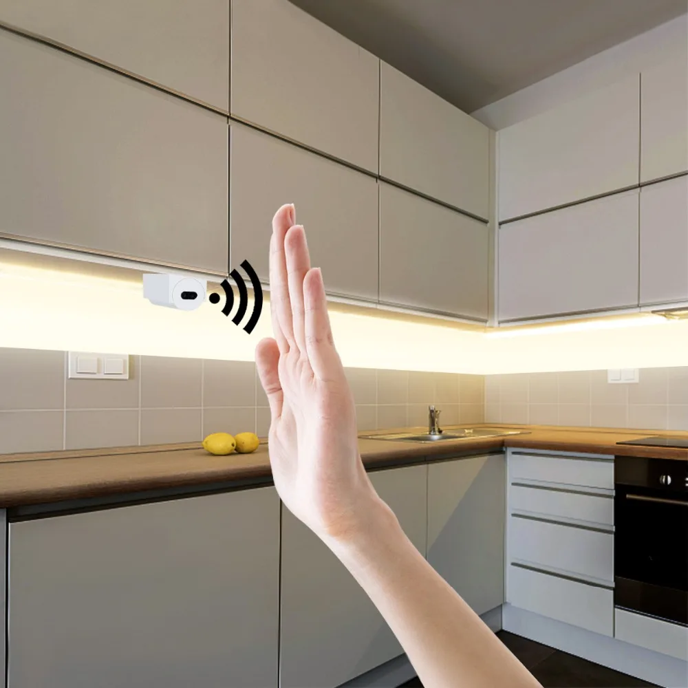 Hand Wave Sensor Switch LED Cabinet lights Hand Sweep Scan LED Strip Hand Motion Sensor Kitchen Bedroom Decoration Night lamp
Hand Wave Sensor Switch LED Cabinet lights Hand Sweep Scan LED Strip Hand Motion Sensor Kitchen Bedroom Decoration Night lamp