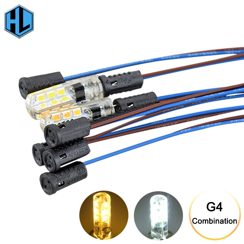 1Set G4 3014 LED Corn Bulb with 50cm Black G4 lampholders lines replace for Halogen lamp crystal chandelier Ceiling light
1Set G4 3014 LED Corn Bulb with 50cm Black G4 lampholders lines replace for Halogen lamp crystal chandelier Ceiling light