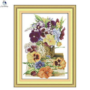 JoySunday Cross Stitch Kits Needlework Set Pansy Daisy Poppy 14CT 11CT Cotton Painting Gift Art Factory Wholesale
JoySunday Cross Stitch Kits Needlework Set Pansy Daisy Poppy 14CT 11CT Cotton Painting Gift Art Factory Wholesale