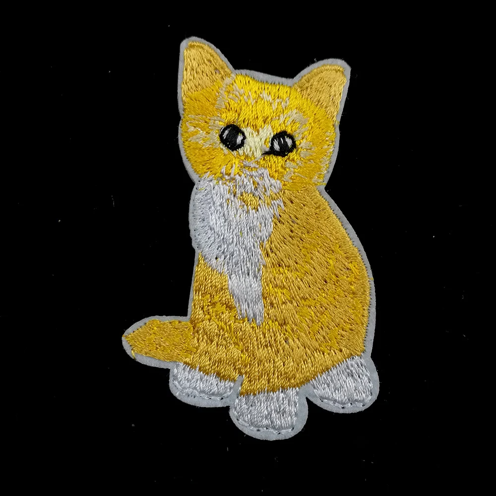 Cat Patch High Quality Embroidery Patches Clothes Fabric Stickers Iron On Cute Cat Applique For Jeans 4.3x7.1cm
Cat Patch High Quality Embroidery Patches Clothes Fabric Stickers Iron On Cute Cat Applique For Jeans 4.3x7.1cm