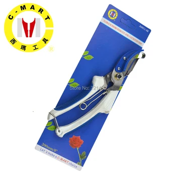 Garden Scissors Cutter Pruner C-MART Hand tools zinc alloy handle 8" pruning shears hand tools for garden freeship A0045-08
Garden Scissors Cutter Pruner C-MART Hand tools zinc alloy handle 8" pruning shears hand tools for garden freeship A0045-08