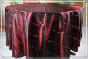 

Burgundy Color Taffeta Tablecloth For Wedding Event&Party&Hotel&Banqet Supplies/Decoration(Chair Cover&Band&Backdrop&Napkins)