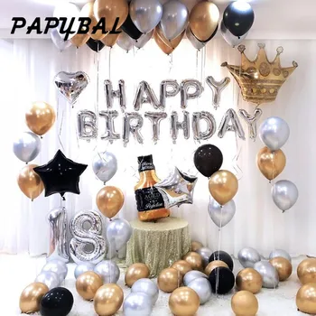 Gold Sliver Metal Latex Balloons Baby Shower Girl Crown Happy Birthday Letter Balloons Wedding Birthday Party Decorations Adult
Gold Sliver Metal Latex Balloons Baby Shower Girl Crown Happy Birthday Letter Balloons Wedding Birthday Party Decorations Adult