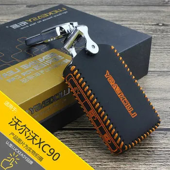 Car Covers Styling Leather Handmade Key Case For Car For 2015-17 VOLVO XC90 S90 Automotive Interior cajas dominantes del coche 
Car Covers Styling Leather Handmade Key Case For Car For 2015-17 VOLVO XC90 S90 Automotive Interior cajas dominantes del coche