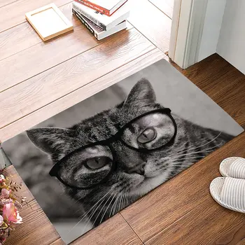 18 x 30 Inch Monochrome Cat With Glasses Door Mats Kitchen Floor Bath Entrance Rug Mat Absorbent Indoor Bathroom Decor Doormats
18 x 30 Inch Monochrome Cat With Glasses Door Mats Kitchen Floor Bath Entrance Rug Mat Absorbent Indoor Bathroom Decor Doormats
