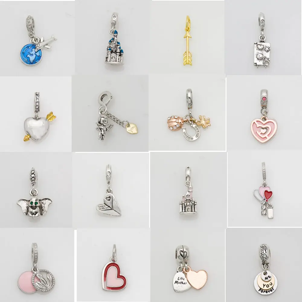 Mingshang DIY jewelry charm beads 16design heart pendant beads for women bracelet making jewelry
Mingshang DIY jewelry charm beads 16design heart pendant beads for women bracelet making jewelry
