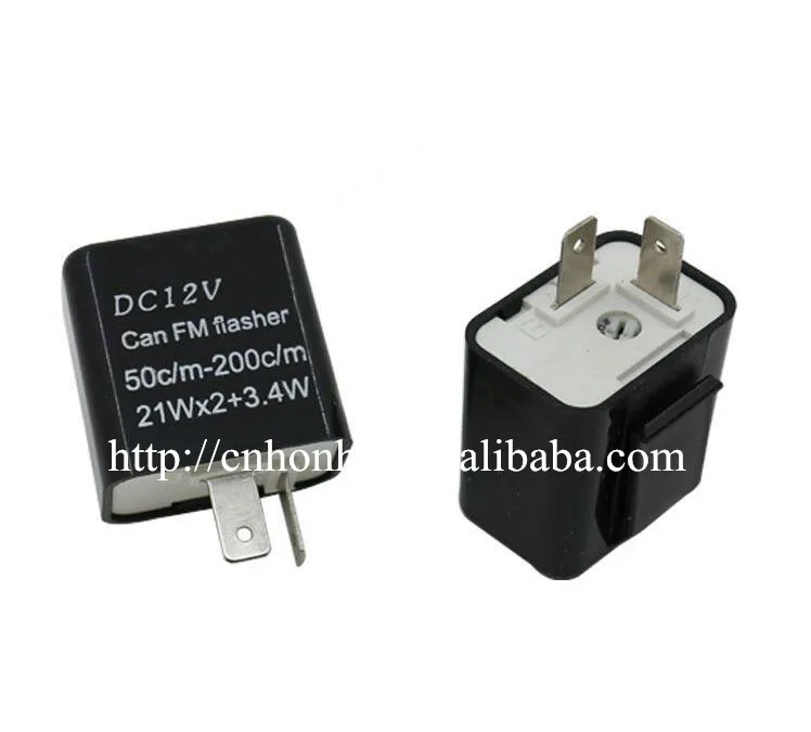 Black Auto car-styling car styling 12V 2 Pin Adjustable Frequency LED Flasher Relay Motorcycle Turn Signal Relays
Black Auto car-styling car styling 12V 2 Pin Adjustable Frequency LED Flasher Relay Motorcycle Turn Signal Relays