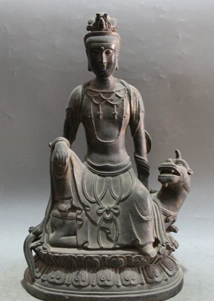 shitou 001457 14" Chinese Bronze Seat Kwan-yin Guan Yin Boddhisattva Ride Unicorn Beast Statue
shitou 001457 14" Chinese Bronze Seat Kwan-yin Guan Yin Boddhisattva Ride Unicorn Beast Statue