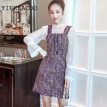 Purple tweed dress sleeveless 2020 spring / autumn women's dress tassel ladies slim bottoming dress one-piece
Purple tweed dress sleeveless 2020 spring / autumn women's dress tassel ladies slim bottoming dress one-piece