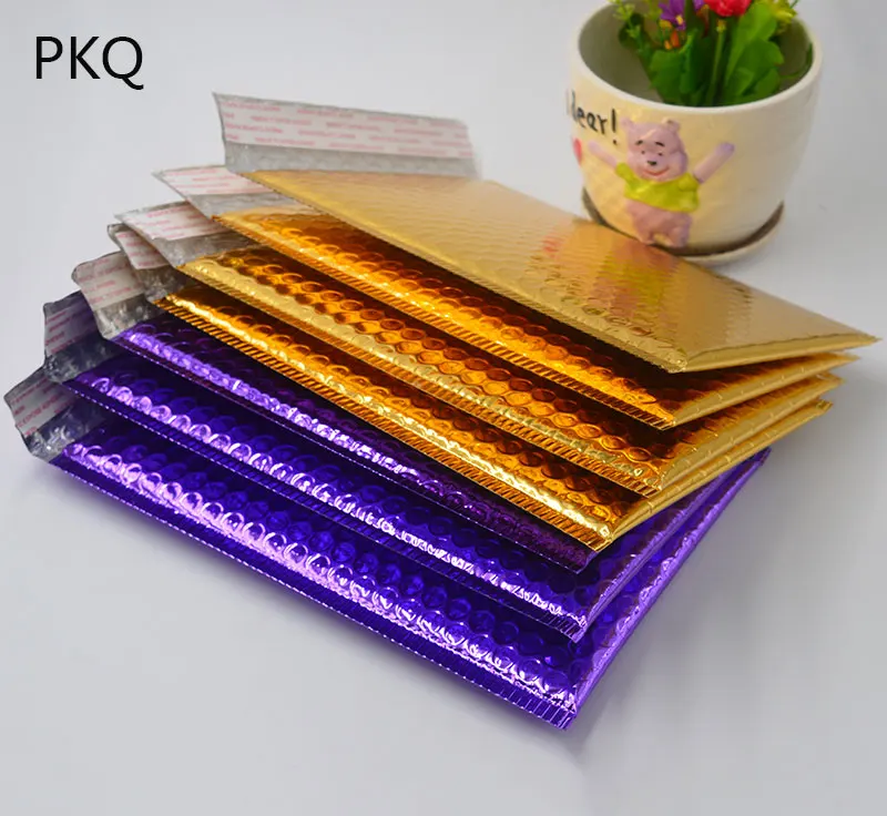 30pcs/lot Poly Bubble Mailers 18*23cm Gold / Purple color Bubble Envelopes Padded Shipping Envelope With Bubble Mailing Bag
30pcs/lot Poly Bubble Mailers 18*23cm Gold / Purple color Bubble Envelopes Padded Shipping Envelope With Bubble Mailing Bag