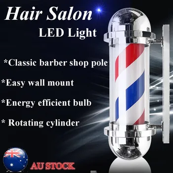 60/75cm Barber Pole Rotating Lighting Beauty Salon Equipment Barber Shop Sign Wall Hanging LED Downlights Red White Blue Stripe
60/75cm Barber Pole Rotating Lighting Beauty Salon Equipment Barber Shop Sign Wall Hanging LED Downlights Red White Blue Stripe