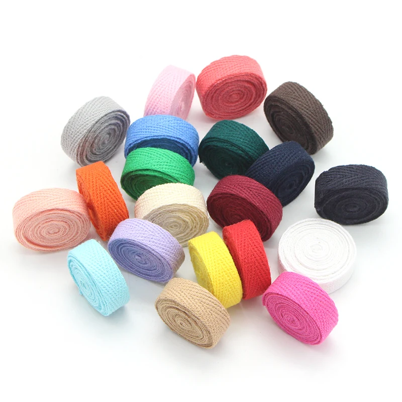 20y/50y 10mm Multi Colors Trim Cotton Ribbons Webbing DIY Garment Headdress Material Sewing Wrapping Art Accessories YU0302
20y/50y 10mm Multi Colors Trim Cotton Ribbons Webbing DIY Garment Headdress Material Sewing Wrapping Art Accessories YU0302